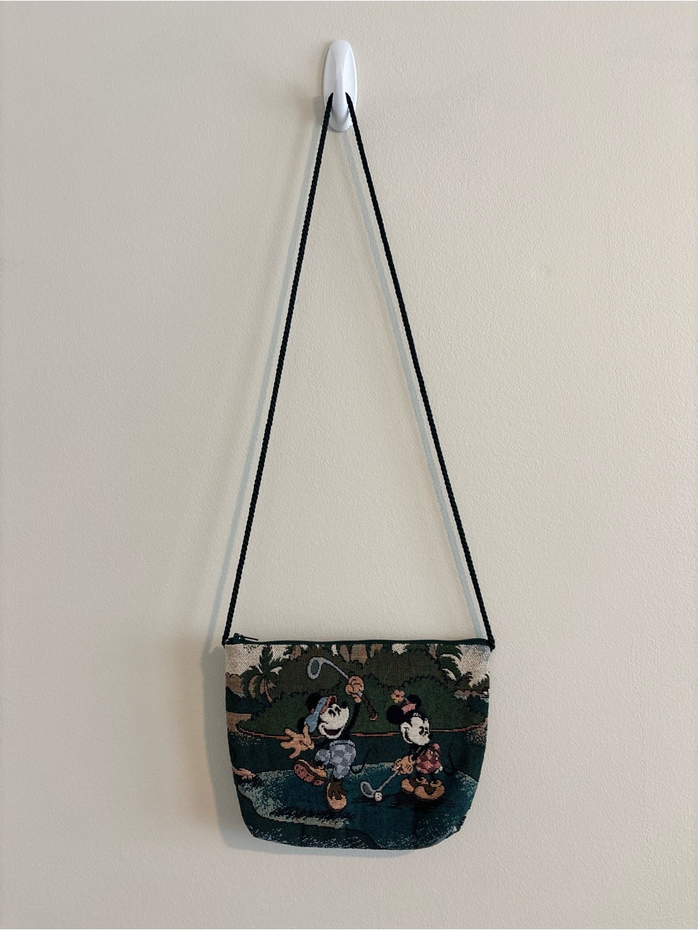 Vintage Mickey & Minnie Golf Crossbody Bag